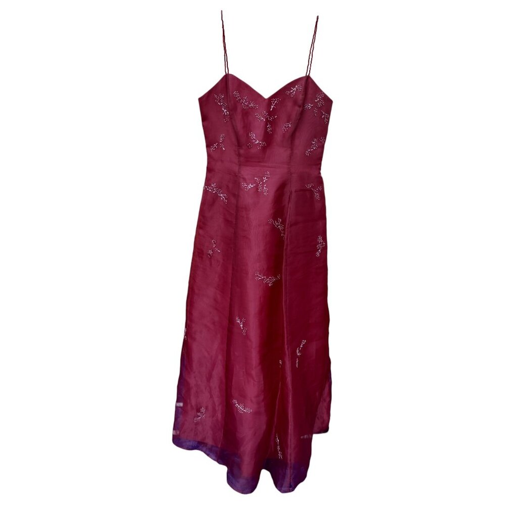 Morgan and Co by Linda Bernell Red/Maroon/Burgundy Prom/Formal Dress Size 13/14